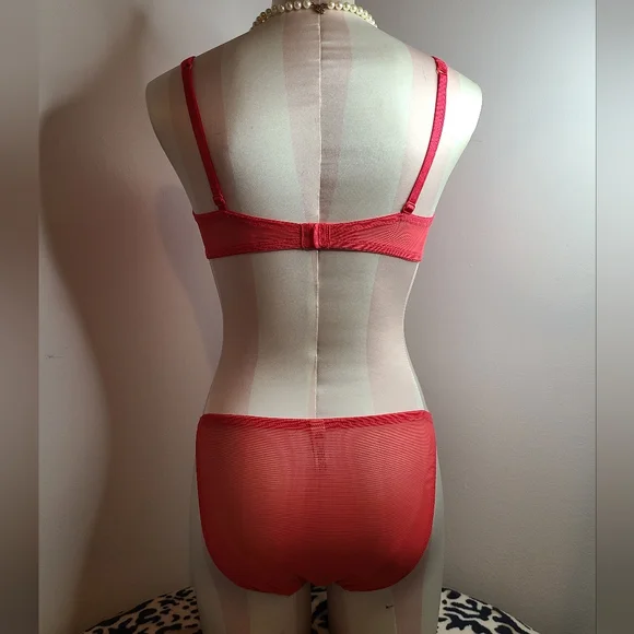 New Vintage Victoria's Secret Crazy Daisy Bra/ Panty Set 34C/sm 🌸 - Picture 6 of 11